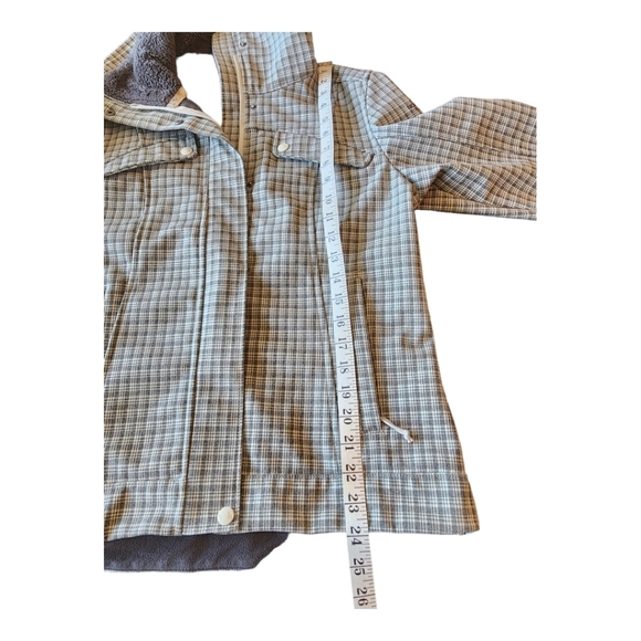 The North Face moonlight gray Wildcat soft shell plaid winter jacket M - Picture 11 of 16